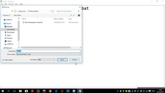 How to make a copying virus with notepad смотреть онлайн