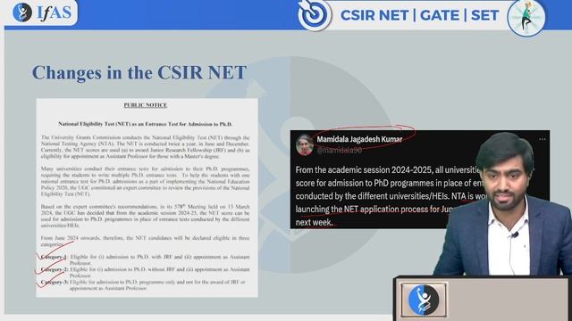 CSIR NET 2024 के New Notification से क्या बदलाव आएगा | PhD admission | IFAS смотреть онлайн