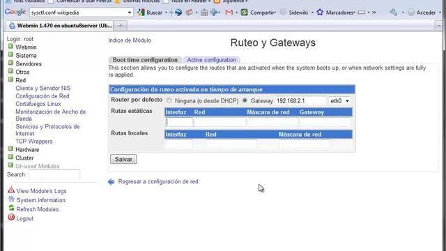 Ubuntu y Webmin - 13 - Enrutamiento смотреть онлайн