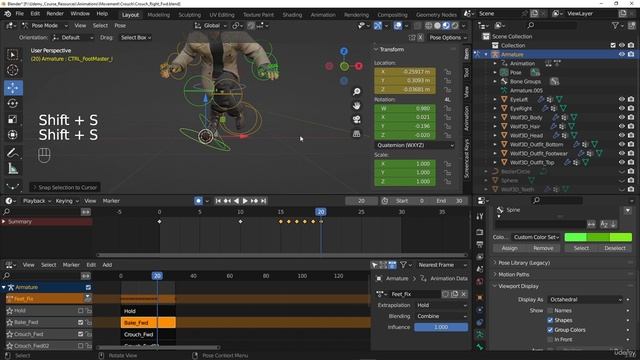46. Creating the right forward crouched walk cycle смотреть онлайн
