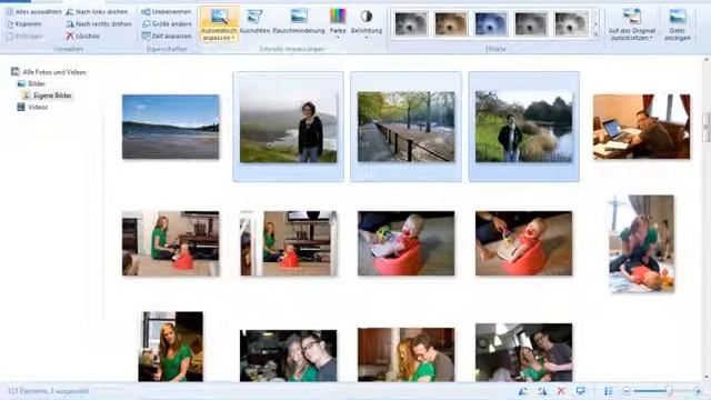 Windows Live Fotogalerie - Automatische Anpassung смотреть онлайн