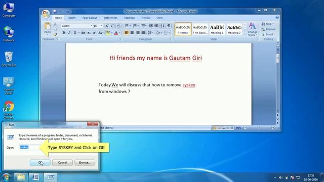 How to disable Syskey in Windows 7 смотреть онлайн