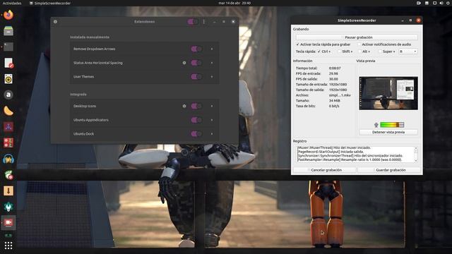 Remove Dropdown Arrows: Elimina las flechas desplegables del panel de Gnome (Ubuntu Focal Fossa) смотреть онлайн