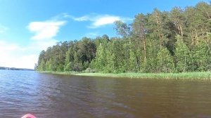 Аккумуляторный Лодочный мотор Greenworks G40TM55 на сапборде