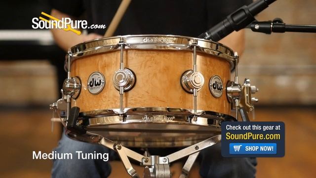 DW 5.5x13 Collectors Exotic Cherry Snare Drum w/ Birdseye Veneer Quick n' Dirty смотреть онлайн