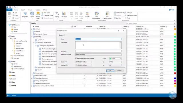 Exporting the codebook (NVivo 12 for Windows) смотреть онлайн