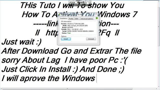How To Activate Windows 7 To Make it Genuine [HD] ! смотреть онлайн