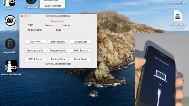 iOS 15.5 iCloud Bypass Without DCSD Cable / May 2022 OsRamDisk смотреть онлайн