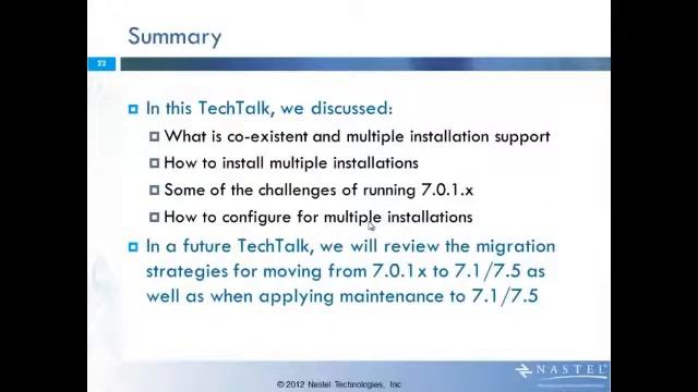 Nastel - TechTalk Running multiple versions WMQ 71 75 смотреть онлайн