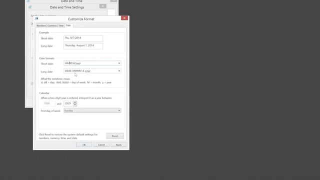 Windows Date Format смотреть онлайн