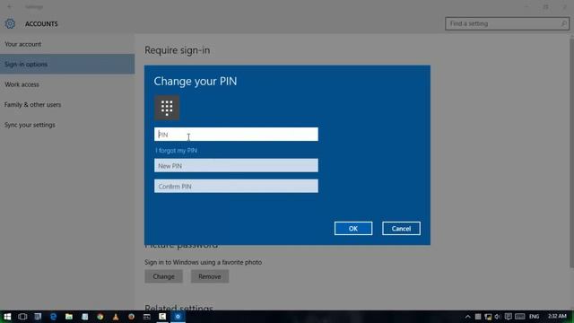 How to change the PIN in Windows 10 смотреть онлайн