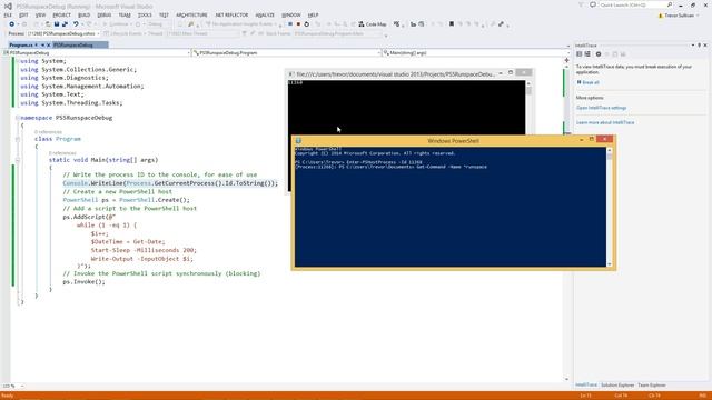 PowerShell 5.0 Remote Runspace Debugging смотреть онлайн