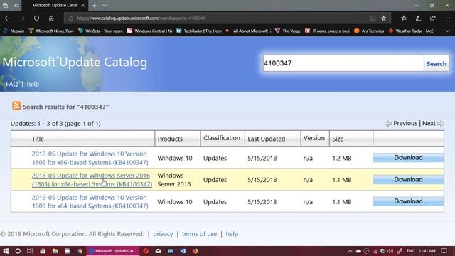 Windows 10 April 2018 update Meltdown and Spectre Security fix available Kb4100347 смотреть онлайн