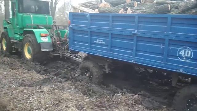 Вытащили прицеп с дровами смотреть онлайн