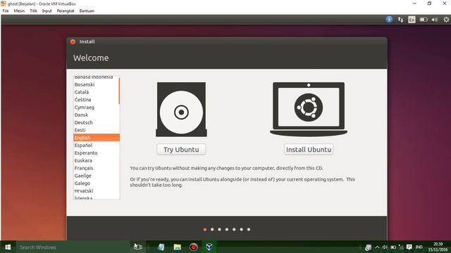 Tutorial instal Ubuntu lewat virtual box смотреть онлайн