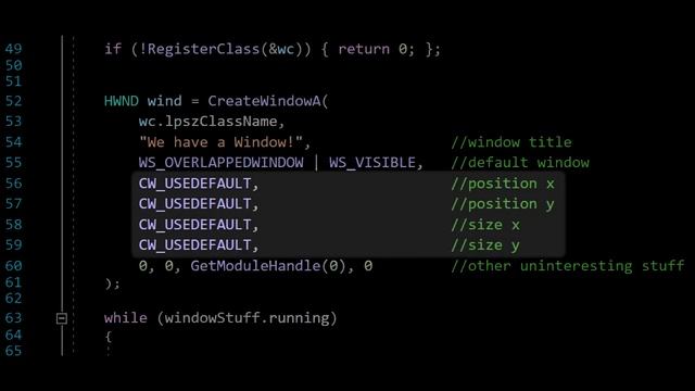 Creating a Window in C++! WIN API for Game Developers, day 11. смотреть онлайн