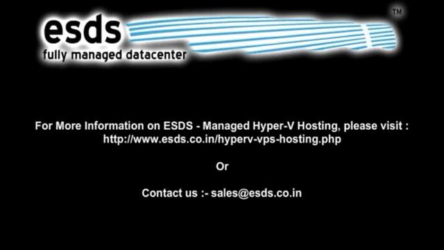 ESDS Hyper V VPS Hosting смотреть онлайн