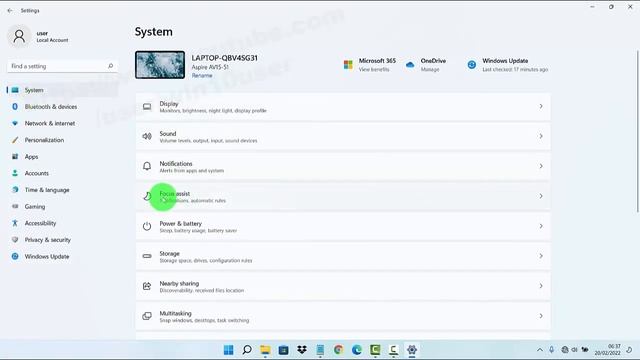 Windows 11 Home : How to set Focus assist as Alarms only смотреть онлайн