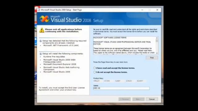 Installing Visual Studio 2008 смотреть онлайн