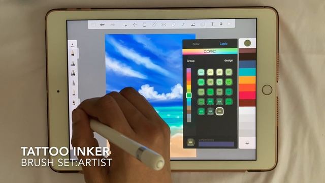 Drawing a Tropical Beach in Autodesk Sketchbook using iPad #digitalart #autodesksketchbook смотреть онлайн