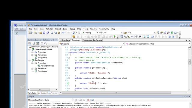 .NET Integration with #Panther смотреть онлайн