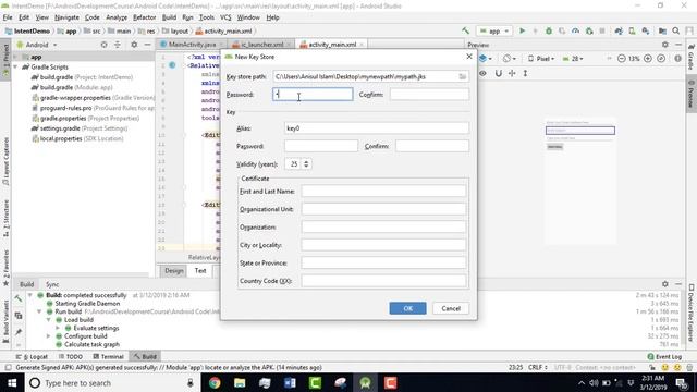 How to generate signed apk | Android EnglishTutorial 2019 смотреть онлайн