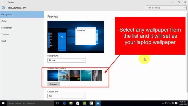 How to change wallpaper in Microsoft Windows 10 Operating System? смотреть онлайн