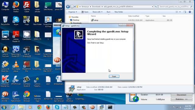 Install Group Policy Editor ( gpedit.msc ) in Windows 7 starter, basic and home premium ( Hindi) смотреть онлайн
