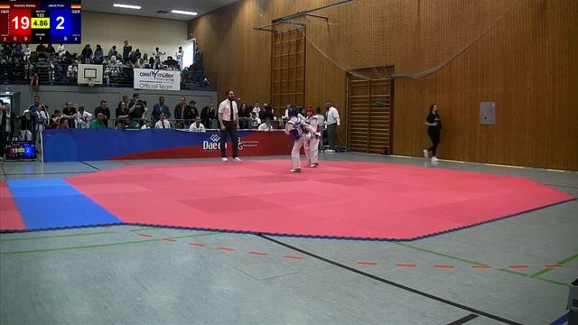 Saarland Open Taekwondo 2019 Fight 122 Jakob Pohl GER Vs Vasilios Nalmpantis GER смотреть онлайн