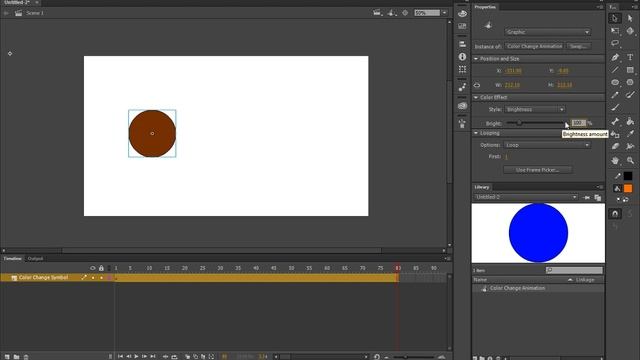 Adobe Animate: Lab 4 - Graphic Symbol and Motion Tween Properties смотреть онлайн