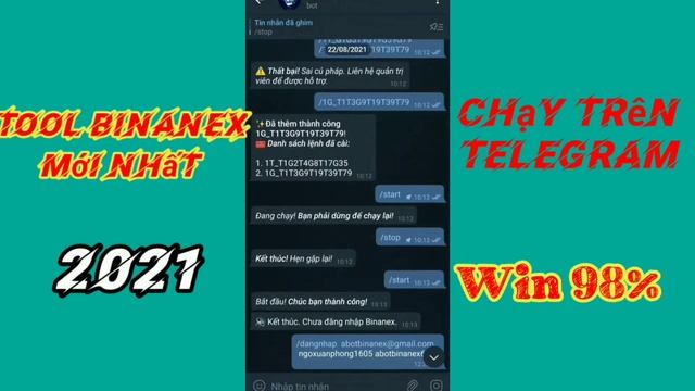 Tool Binanex trên telegram win 98%, Cách cài đặt tool смотреть онлайн