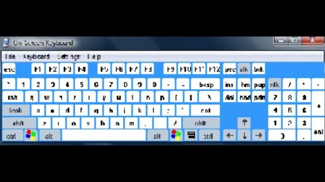 Windows Vista On-Screen Keyboard смотреть онлайн