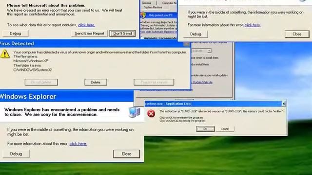 Windows Xp Error Song смотреть онлайн