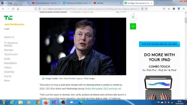 Elon Musk: Tesla To Mass Produce Robotaxi By 2024. смотреть онлайн