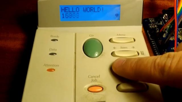 HP LaserJet 4000 front panel demo смотреть онлайн