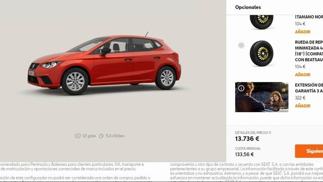 Configurador Seat Ibiza 6F Reference смотреть онлайн