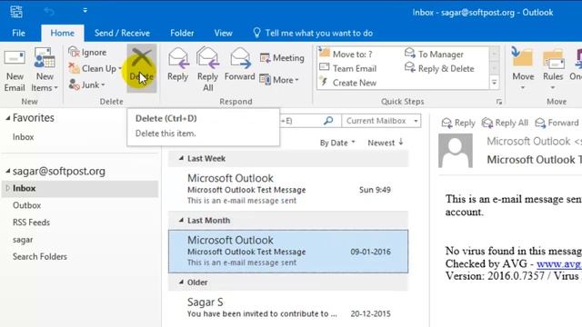 How to delete emails in Outlook смотреть онлайн