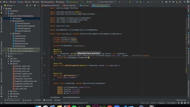 Firebase Android Tutorial 20 - Instagram Like App using Firebase (Part 12) смотреть онлайн
