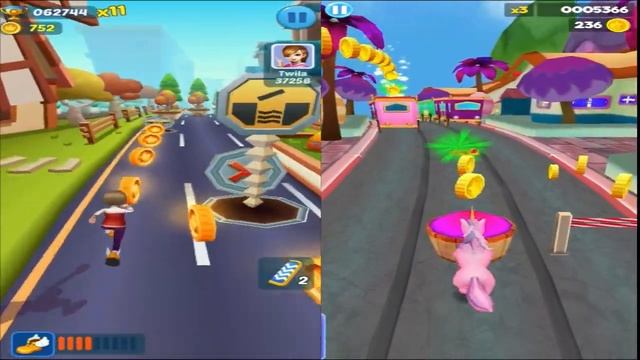 Subway Princess Runner🏃♀️ V/S Unicorn Run🦄 - Endless Run | Android/iOS Gameplay FHD смотреть онлайн
