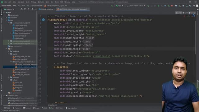 Class 623 - Creating Minimum Width layout | Android App Development Complete Course In Hindi смотреть онлайн