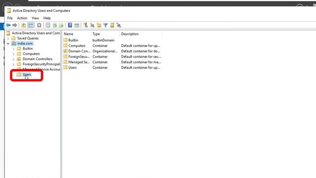 How to Create Domain User Account in windows server 2019 | Hindi | смотреть онлайн