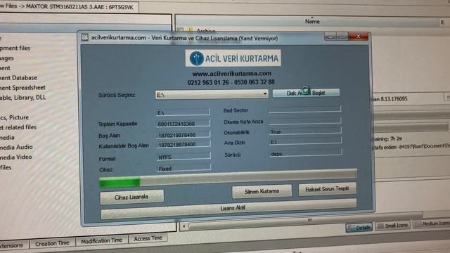 Harddisk veri analiz ve kurtarma programı beta sürümü смотреть онлайн