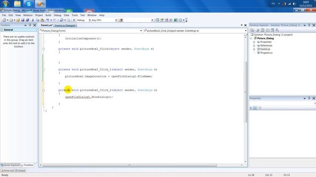 [C#] Using PictureBox + Open File Dialog смотреть онлайн