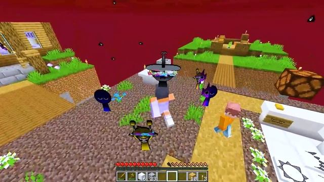 Having a SPRUNKI FAMILY in Minecraft! смотреть онлайн