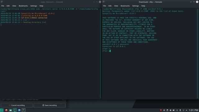 Portable SFTP server on Linux/ARM, no installation/configuration required смотреть онлайн