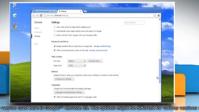 How to set the Font Size in Google™ Chrome in Windows® XP смотреть онлайн