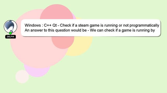 Windows : C++ Qt - Check if a steam game is running or not programmatically смотреть онлайн