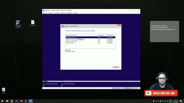 COMO INSTALAR O WINDOWS 10 NO VIRTUAL BOX! смотреть онлайн