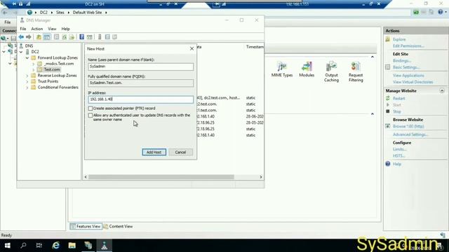 IIS Installation and Configuration in Windows Server 2019 | Configuring Multiple IIS Web Sites смотреть онлайн