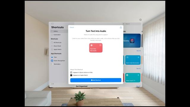 Apple Vision Pro Shortcuts App Review - App of the Day Series Ep 9 (Best & Top Vision Pro Apps) смотреть онлайн